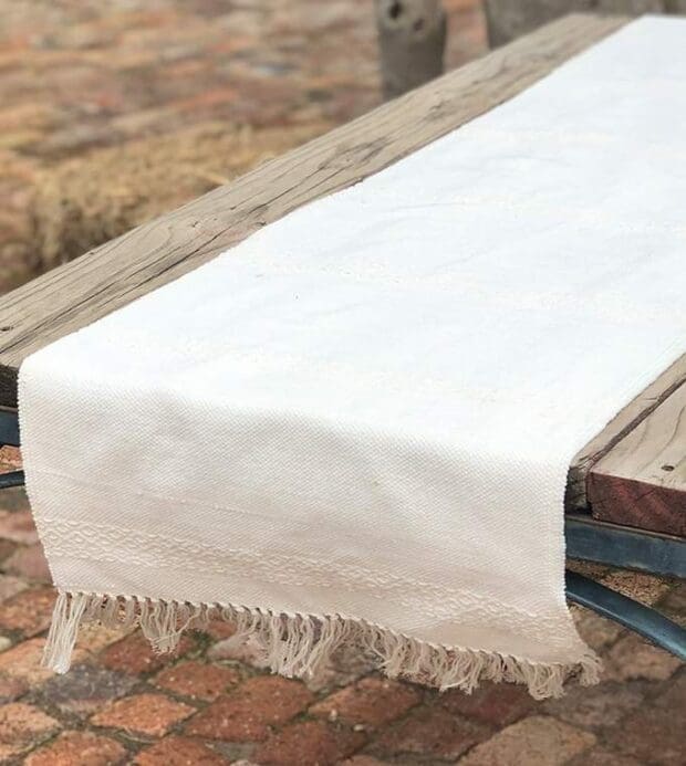 Handwoven Textile Table Runner - Image 3