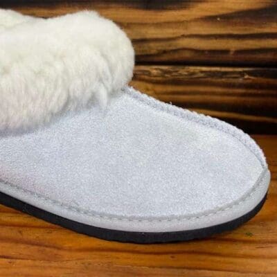 Light Grey Sheepskin Slippers (Full Boot Slipper)