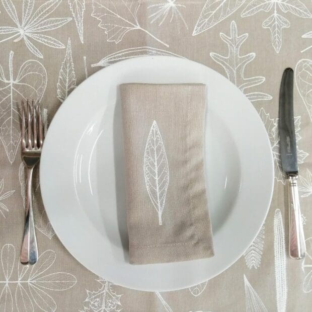 Tsonga Napkin set with Leaves - Image 3