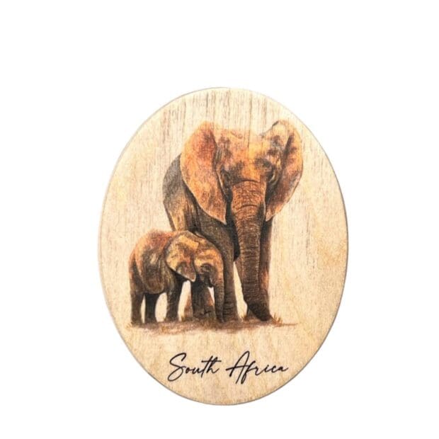 Wooden African Magnets- Elephant