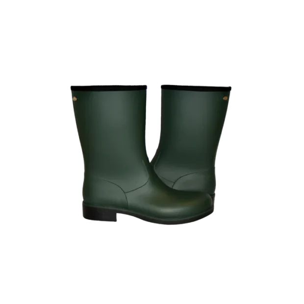 Silver Lining Knysna mid-calf green gumboot Local is Lekker ZA river