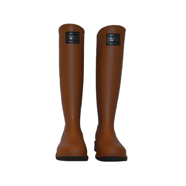 Silver lining Classic Toffee Tall Gumboot Local is Lekker ZA South Africa