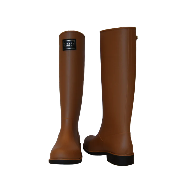 Silver Lining Classic Toffee Tall Gumboot