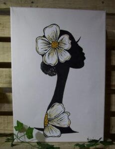 A3 Hand Painted African Art on Canvas