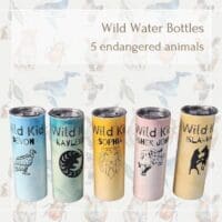 600ml animal water bottle