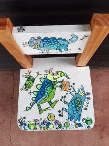 Kids Hand Painted Wooden Chairs | Local is Lekker ZA | African Gifts