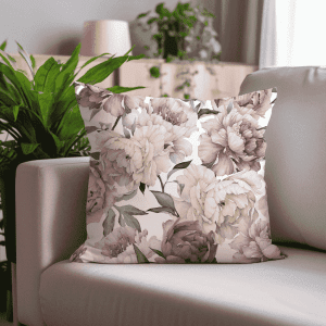 Luxurious Flower Printed Scatter Cushion