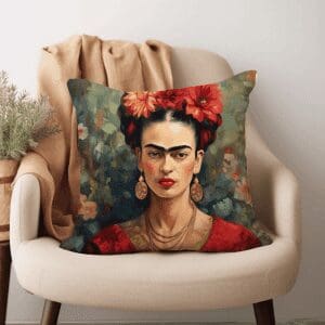 Frida Kahlo Blossom Printed Scatter Cushion