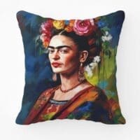 Frida Kahlo Scatter Cushion Bright Printed Scatter Cushion