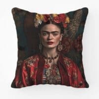 Frida Kahlo Scatter Cushion Dark Printed Scatter Cushion