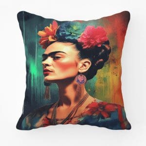 Frida Kahlo Colourful Printed Scatter Cushion 