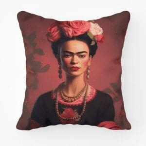 Frida Kahlo Rose Printed Scatter Cushion