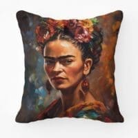 Frida Kahlo Scatter Cushion Earthy Printed Scatter Cushion