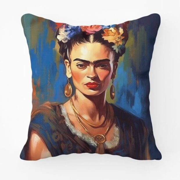 Frida Kahlo Painting Printed Scatter Cushion