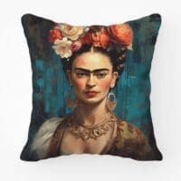 Frida Kahlo Scatter Cushion Frida Kahlo Blue Printed Scatter Cushion