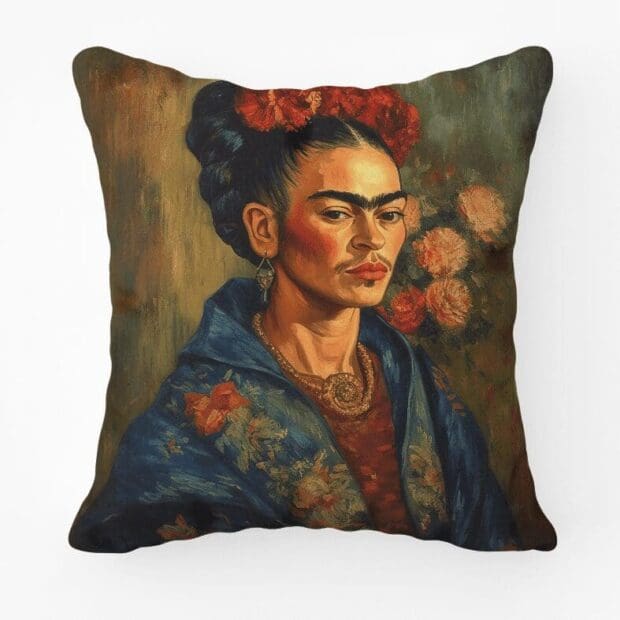 Frida Kahlo Scatter Cushion Vivid Printed Scatter Cushion