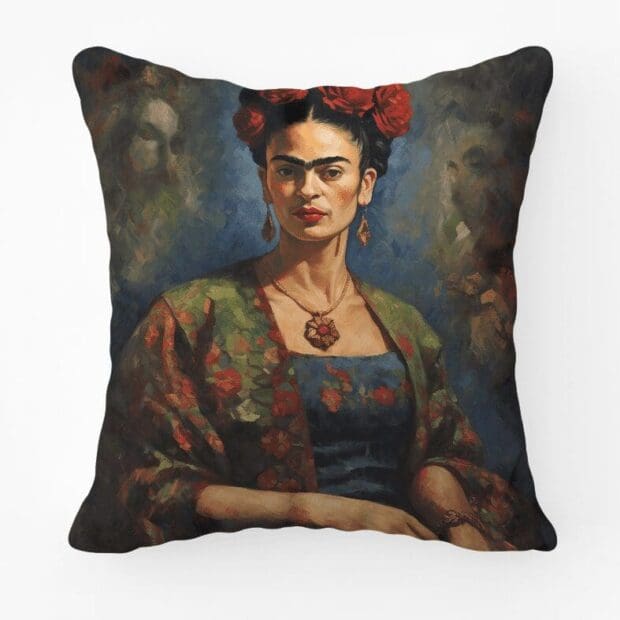 Frida Kahlo Portrait Printed Scatter Cushion