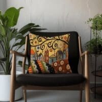 Little Villages Scatter Cushion -Sunny Scatter Cushion