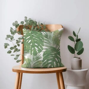 Leaves Green Printed Scatter Cushion