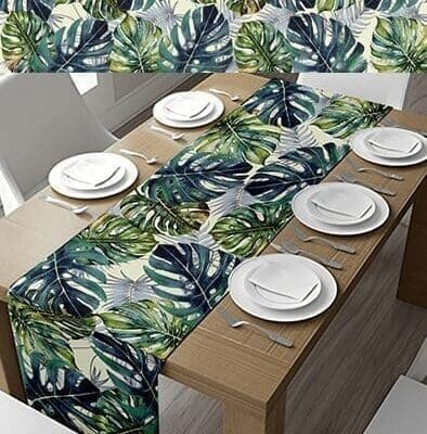 Jungle Leaves Table Runner