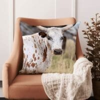 Printed Nguni Close Scatter Cushion