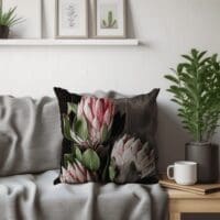 Protea Scatter Cushion –Dreamy Protea Printed Scatter Cushion