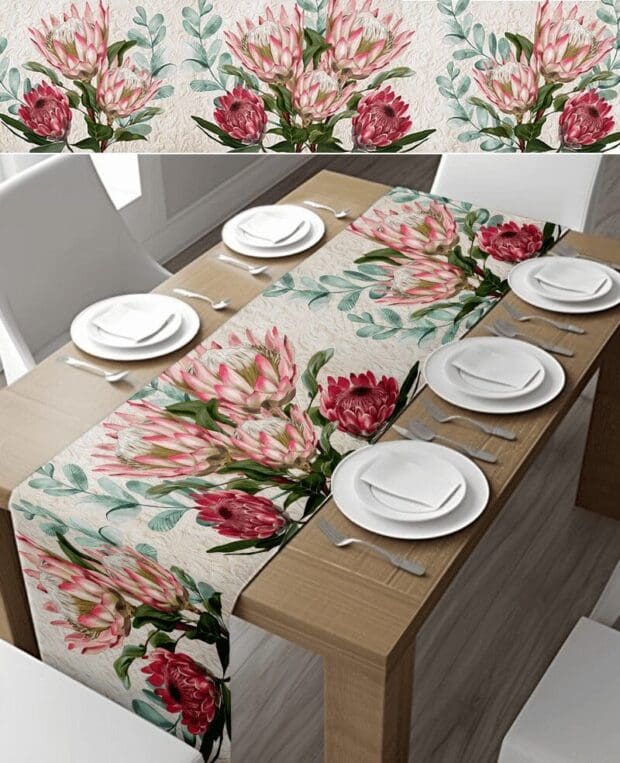 Mixed Protea Table Runner