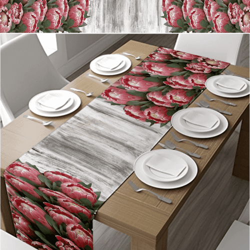 Protea Light Bouquet Table Runner