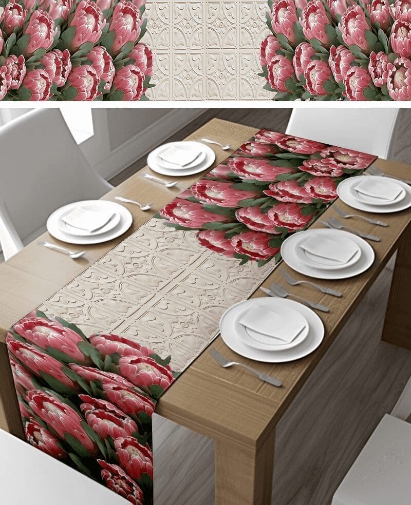 Protea Bouquet Table Runner (Various Sizes)