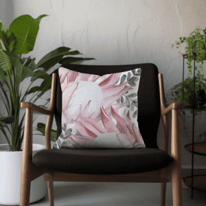 Protea Scatter Cushion – Exotic Charm (Printed) | Local is Lekker ZA | African Gifts