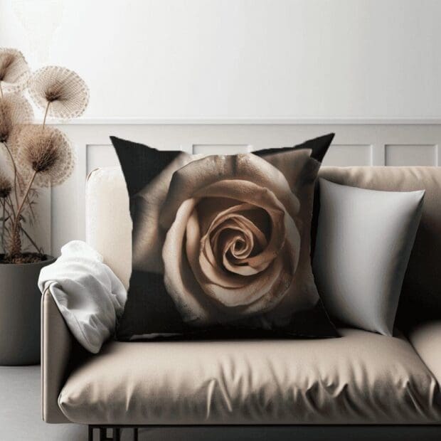 Alluring Rose Printed Scatter Cushion