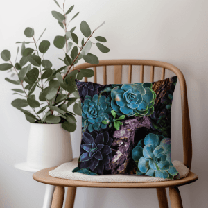 Inviting Succulent Printed Scatter Cushion