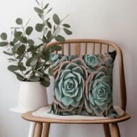 Calm Succulent Printed Scatter Cushion