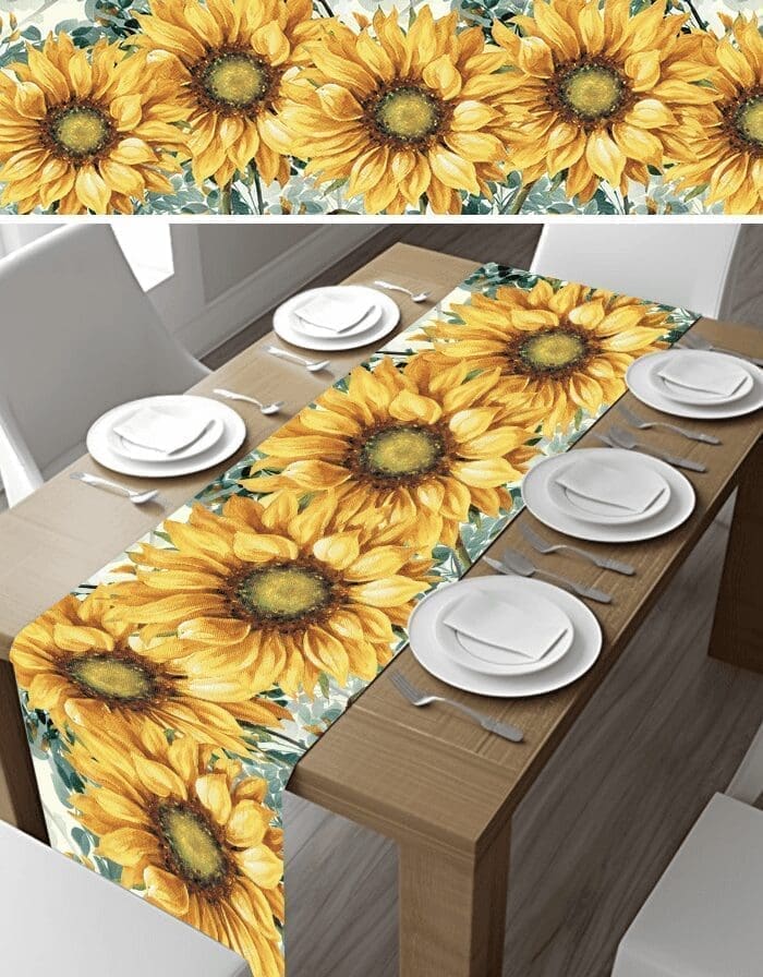 Velvet Sunflower Table Runner (Various Sizes)