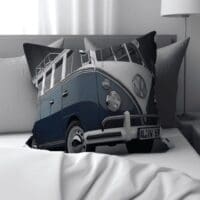 Velvet Printed Volkswagen Scatter Cushion - Classic VW