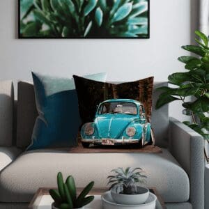 Blue VW Printed Scatter Cushion