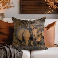 Wildlife Scatter Cushion -Rhino Savanna Scatter Cushion (Wildlife Collection)