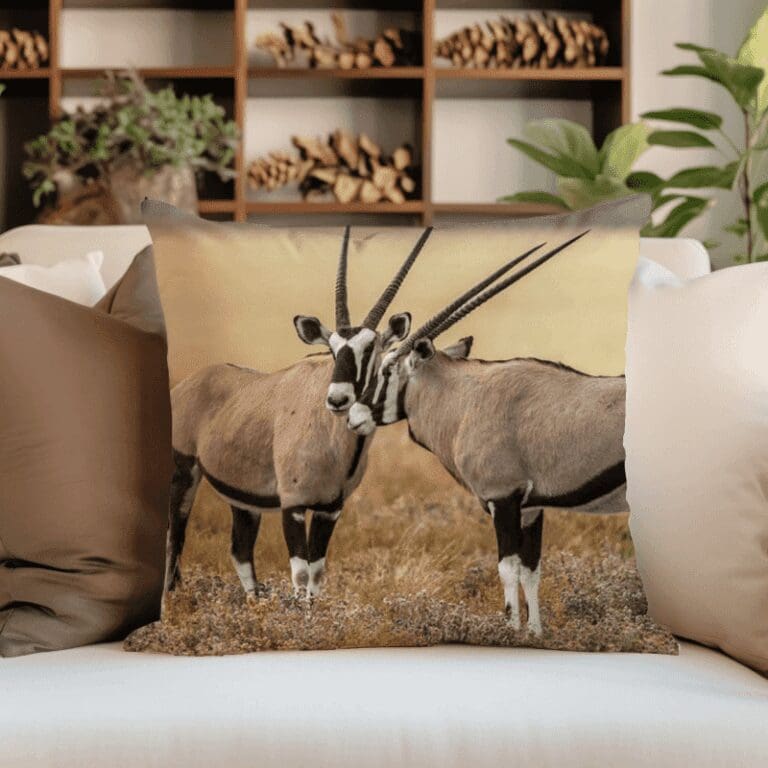 Wildlife Scatter Cushion - Oryx (Printed)