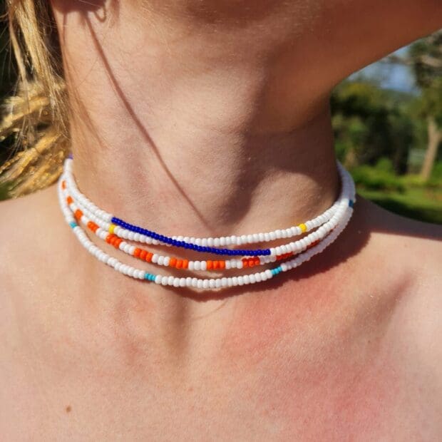 Summer Sun Bush Bead Necklace - Image 2