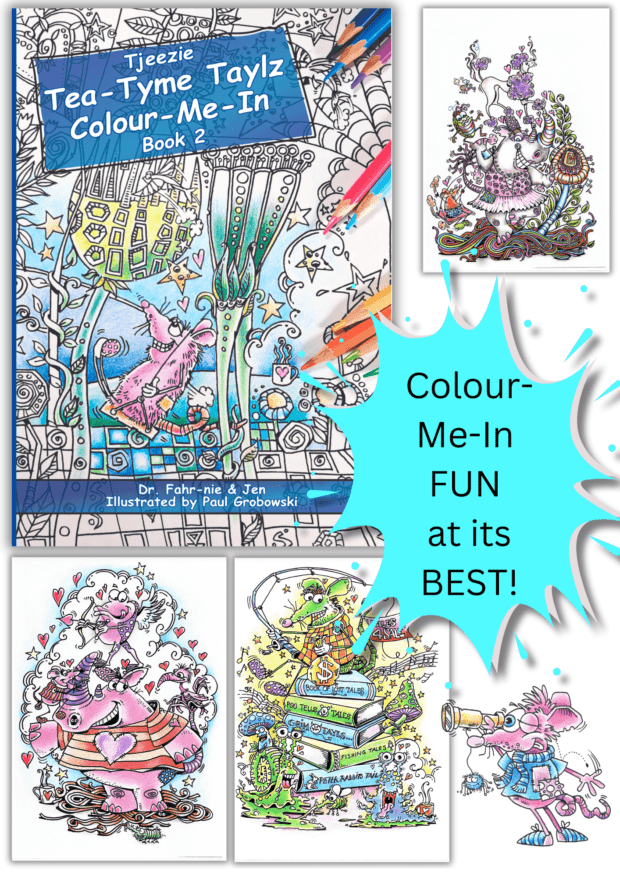 Tjeezie Tea-Tyme Taylz Colour Me In Book 2