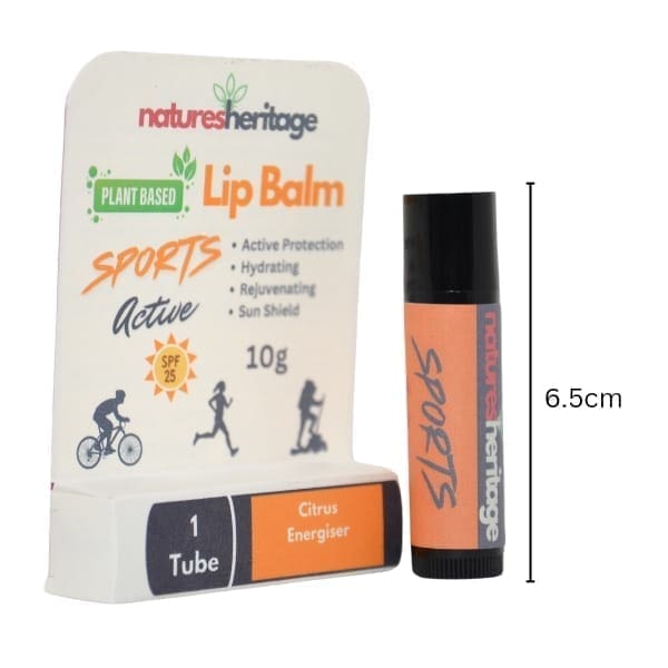 25 SPF Sports Active Lip Balm - Citrus Energiser