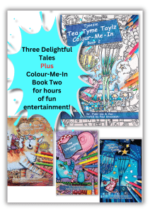 4 5 6 Tjeezie Tea-Tyme Taylz Books & Colour-Me-In Book Collection 2 | Local is Lekker ZA | African Gifts