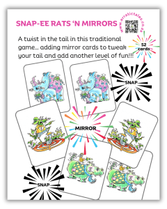 Snap 'n Mirror Cards - RHINO PACK (Snap Card Game) | Local is Lekker ZA | African Gifts