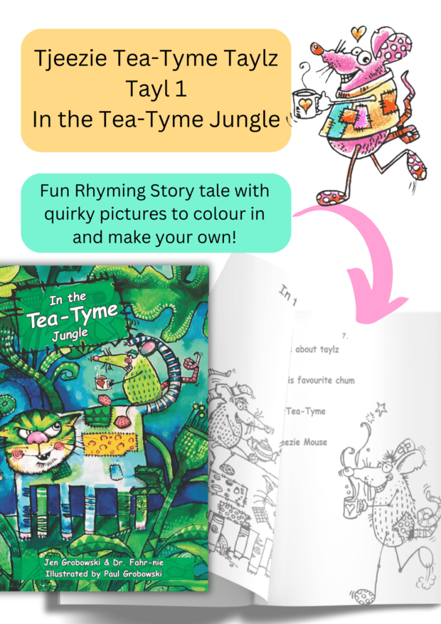 3 2 1 Tjeezie Tea-Tyme Taylz Books & Colour-Me-In Book Collection 1 - Image 7