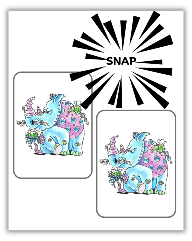 Snap 'n Mirror Cards - RHINO PACK (Snap Card Game) - Image 4