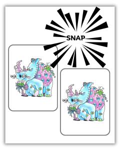 Snap 'n Mirror Cards - RHINO PACK (Snap Card Game) | Local is Lekker ZA | African Gifts