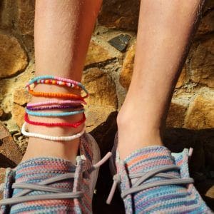 Seed Bead Anklets (variety of colours) : Solid Colour | Local is Lekker ZA | African Gifts