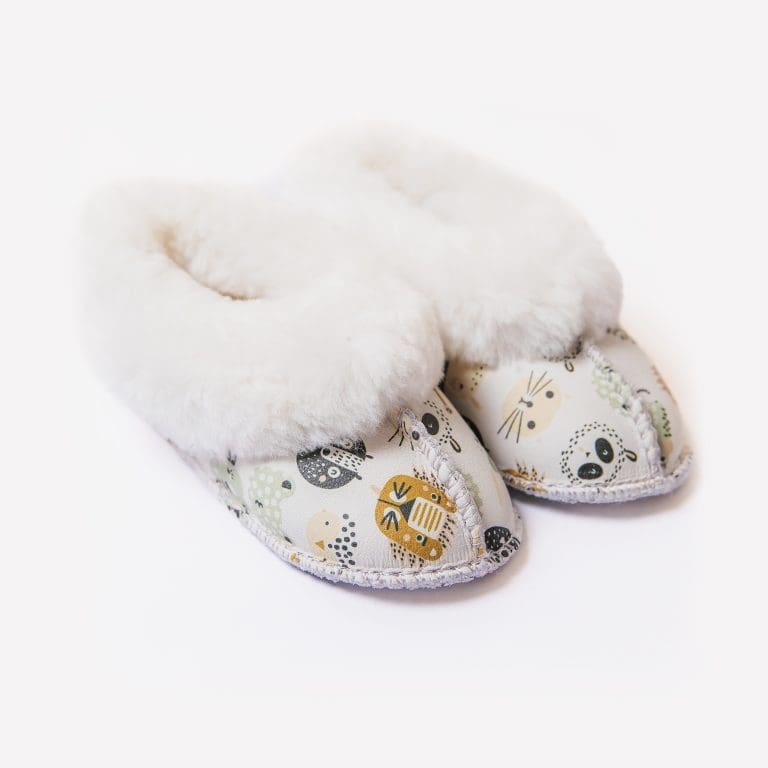 Animal Adventures Sheepskin Slippers for Children & Toddlers (NEW)