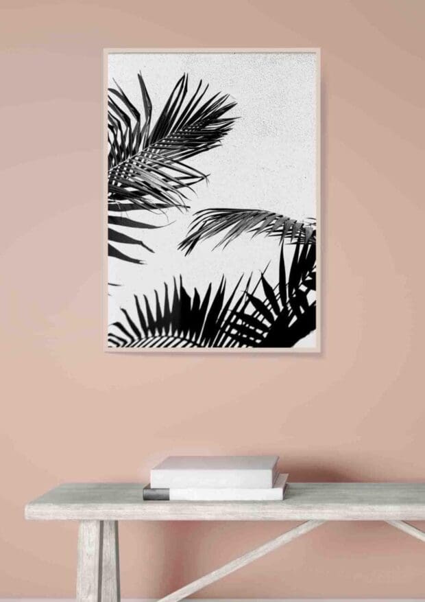 Palm tree leaves mono posters (2-Options) - Image 3