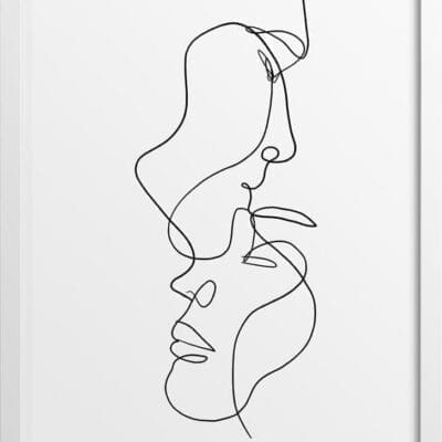 Line Drawing First Love Poster | N02 (Illustration)
